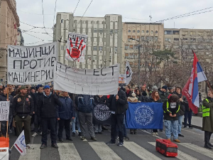 Протест радника ГСП-а, захтеве предали Скупштини града