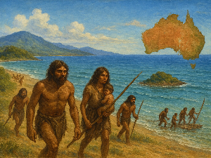 Модерни људи пре 60.000 година стигли до Аустралије где су се мешали са „хобитима“