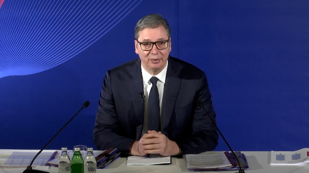 Вучић на годишњој конференцији: Два циља у 2026. – мир и стабилност и да буде најбоља економска година у историји Србије