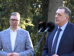 Вучић: Даћемо све од себе да сачувамо мир, сутра разговор са Путином; Додик: Бошњаци из Сарајева креирају атмосферу ратног сукоба