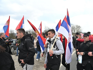 Четврти дан пешачења Срба са Косова и Метохије ка Београду, из Прељине стигли у Горњи Милановац