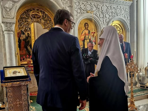 Вучић уручио орден патријарху Кирилу: Очекујем оштре реакције из ЕУ због посете Москви, али нећу ћутати