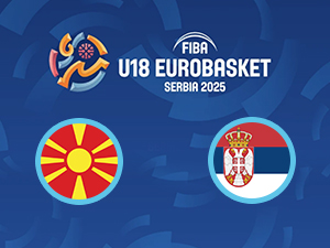 Кошарка - ЕП 2025 јуниори: Северна Македонија - Србија