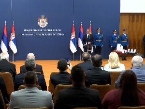 Председник Вучић уручује одликовања поводом Дана српског јединства, слободе и националне заставе
