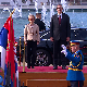Урсула фон дер Лајен у Београду, дочек испред Палате "Србија"