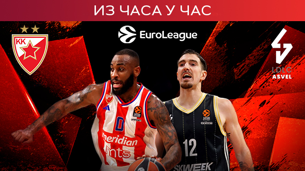 Звезда против Асвела за пету еволигашку победу у низу