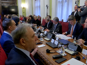 Делегација ЕП у Скупштини Србије са Елвиром Ковач, посланицима власти и опозиције