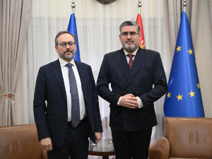 Старовић са Жиофреом: Србија се припрема да буде кредибилна и успешна чланица ЕУ