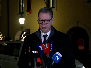 Вучић из Минхена: Урадићемо све да напредујемо на путу ка ЕУ; Највећа претња војни савез Тиране, Приштине и Загреба 