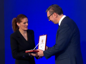 Пољопривредница из Беомужевића Љиљана Гавриловић, добитница - сретењског признања за исказану животну храброст и упорност