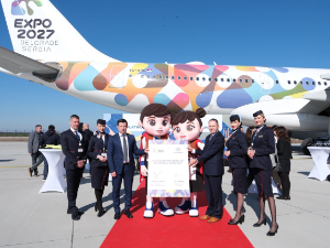 Авиони "Ер Србије" носиће обележја Експа 2027 