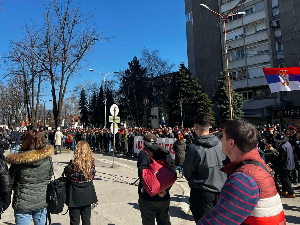 Протест војних ветерана у Краљеву