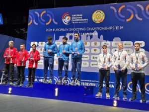 Српски стрелци освојили бронзану медаљу на Европском првенству у дисциплини ваздушни пиштољ