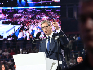 Вучић на скупу СНС-а у Арени: Хвала вам што сте сачували Србију, Србија вам то неће заборавити