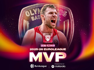 Саша Везенков други пут МВП Евролиге