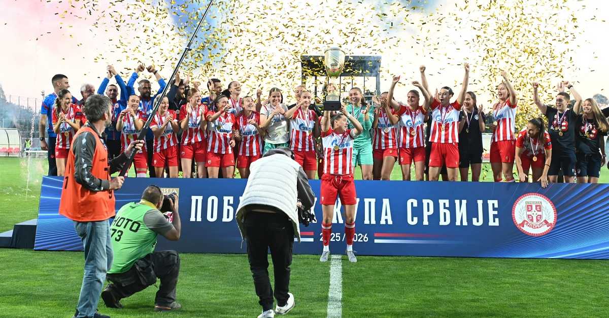 Фудбалерке Црвене звезде освојиле Куп Србије