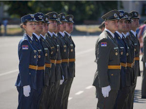 Свечаност поводом завршетка школовања кадета Војне академије и Медицинског факултета војномедицинске академије, пренос из касарне "Генерал Јован Мишковић" на Бањици 