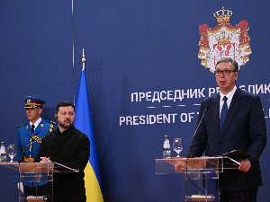 Председник Украјине Володимир Зеленски у званичној посети Србији
