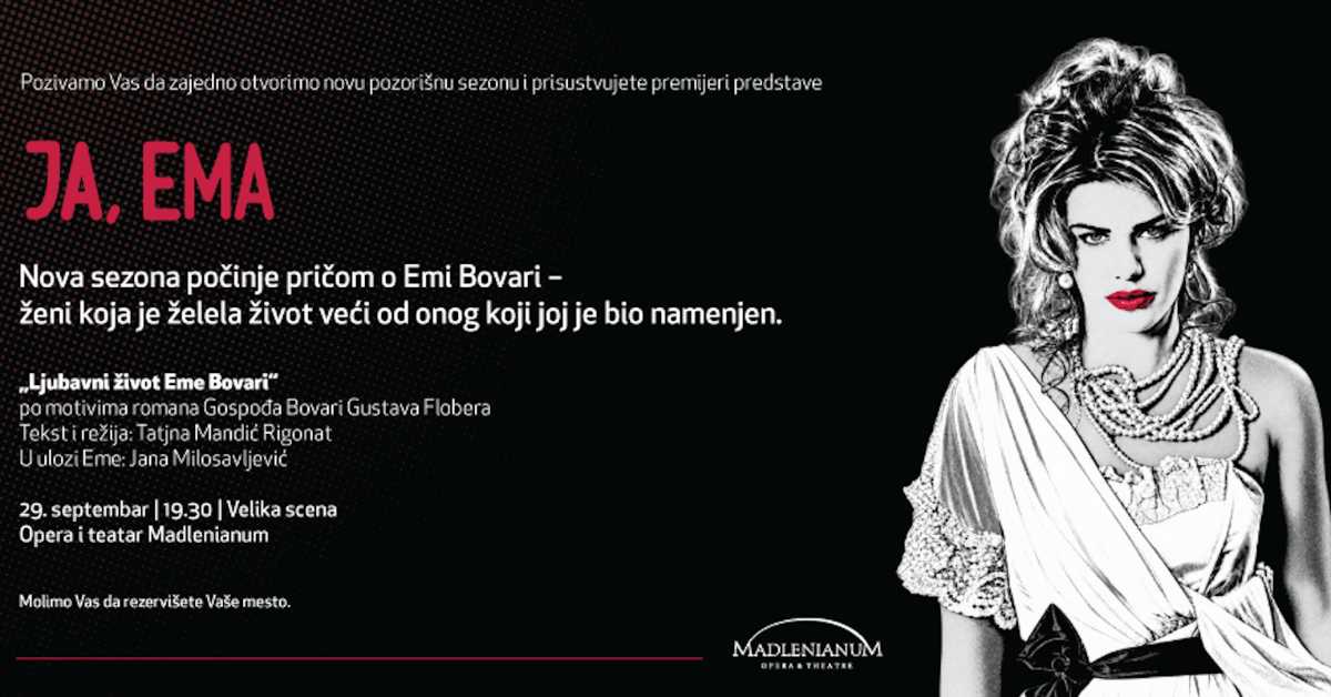 Почетак нове позоришне сезоне у Мадленијануму - шест нових премијера