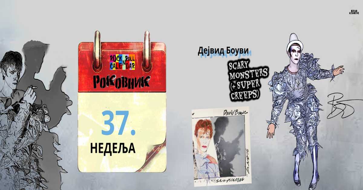 Роковник 10 – 16. септембар: Дејвид Боуви објавио албум ”Scary Monsters (and Super Creeps ”). 