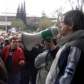 Протести радника испред Владе Црне Горе