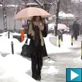 Снег отежава саобраћај