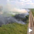 Пожар дуж пруге Сента - Чока