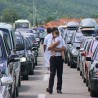 Гужве на прелазу Градина 