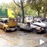 Експлозија аутомобила на Новом Београду