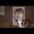 Аутопортрет с белом мачком