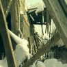 Срушен кров шталe 
