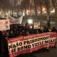 Љубљана, митинг против корупције