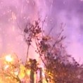 Два бадњака у Подгорици и на Цетињу