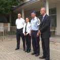 Косовска полиција чува суд у Митровици 