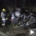 Београд, ауто подлетео под шлепер
