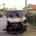 Запаљен комби у Крагујевцу