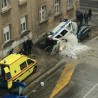 Загреб, преврнуо се полицијски комби