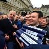 Протест радикала испред Председништва