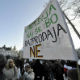 Протест против приватизације у Љубљани