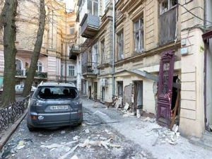 Одеса, eксплозија у згради Десног сектора