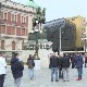 Чланови СПО положили венац на Тргу републике