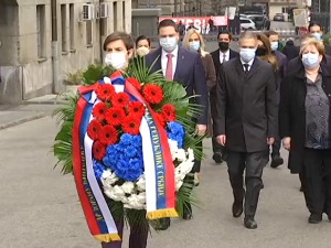 Полагањем венаца обележена годишњица убиства Зорана Ђинђића