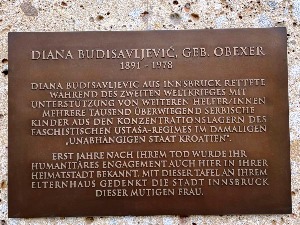Постављена плоча захвалности Диани Будисављевић
