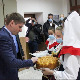 Арно Гујон са Србима из Федерације БиХ