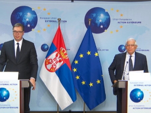 Борељ похвалио посвећеност Београда дијалогу; Вучић: Желимо да дођемо до компромиса