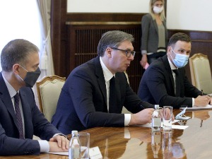 Вучић с Фалконијем: Србија за компромис уз националне интересе