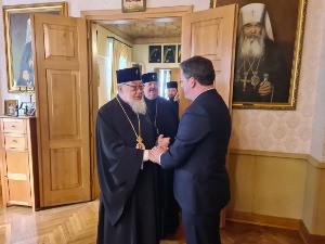 Селаковић са митрополитом варшавским Савом