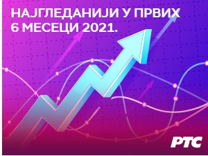 РТС 1: И у првих шест месеци 2021. најгледанији