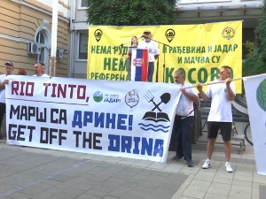 Шапчани траже укидање пројекта "Јадар", одржали протест испред градске управе