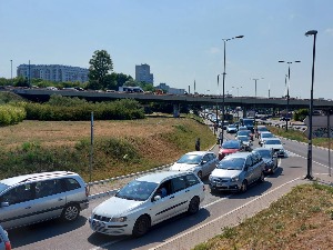 Панчевачки мост био блокиран готово три сата